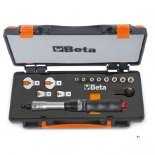 Beta assortment consisting of 1 torque wrench article 604B/10, 1 reversible ratchet, 8 hexagon socket wrenches and 4 open-end wr