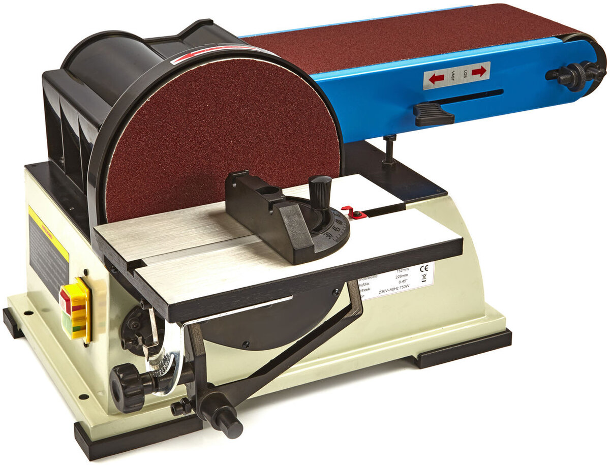 HBM 150 x 1220 profesjonell belte- og diskslipemaskin