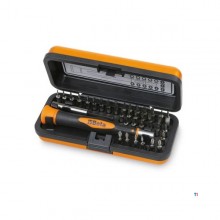 Beta micro screwdriver with 36 interchangeable 4-mm bits and magnetic extension