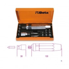 Destornillador de impacto Beta de 14 puntas y soporte en caja