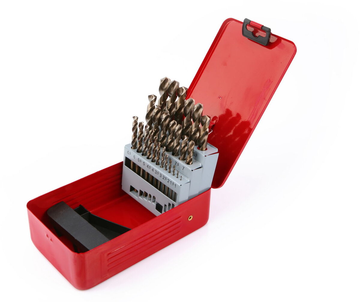 HBM 1-13 x 0,5 HSS - 5% koboltborrbitsett HBM 1-13 x 0,5 HSS - 5% koboltborrbitsett