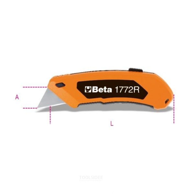 Beta universal knife with extendable blade, supplied with 5 extra blades