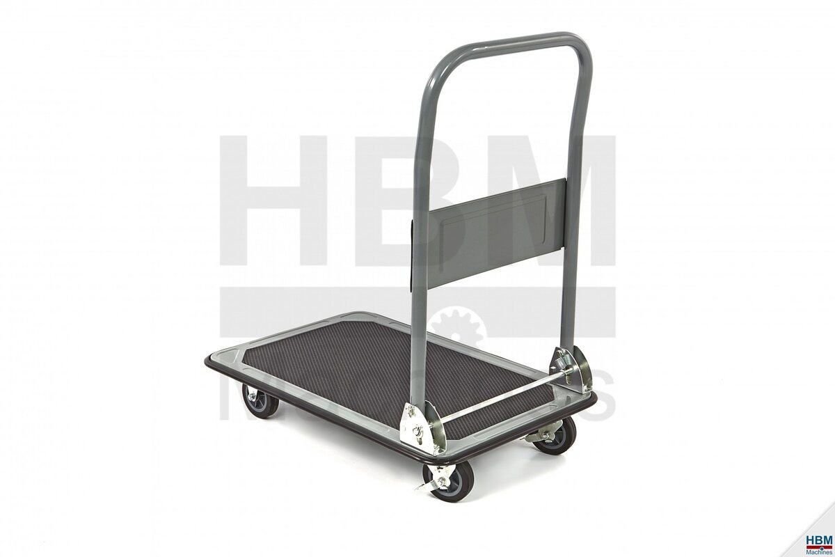 Hbm 150 kilo vikbar transportvagn, transportvagn med broms