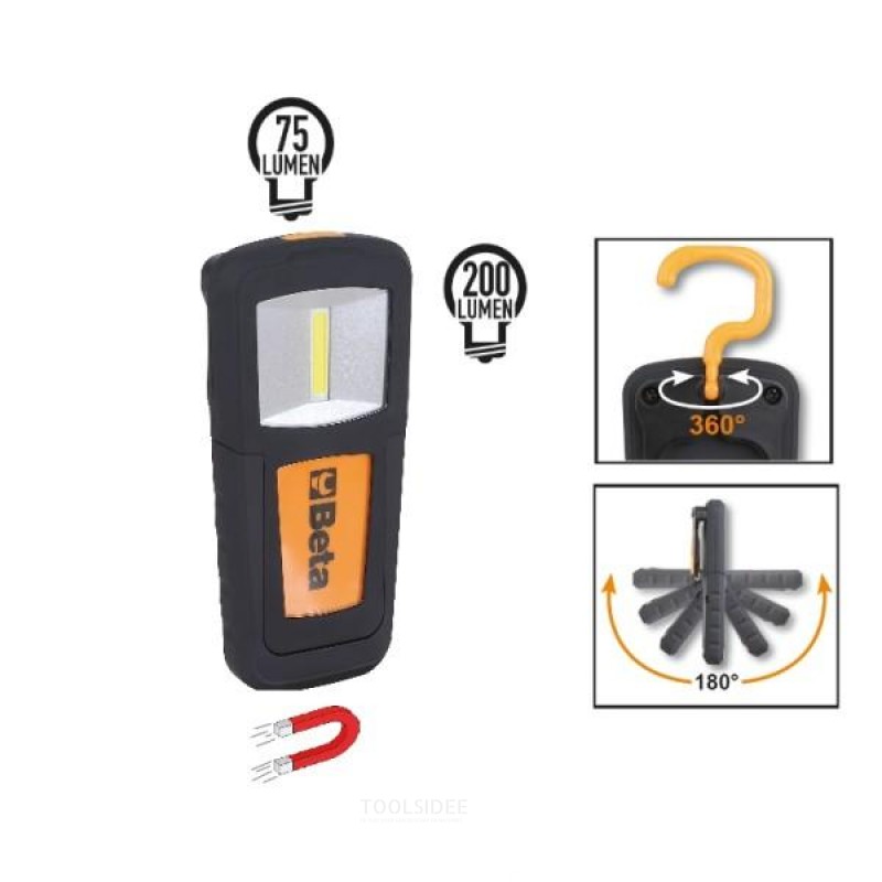 Beta compact rechargeable inspection lamp with extra bright LEDs. Lithium polymer battery