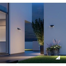 Steinel Outdoor spotlight DUO S anthra Steinel Outdoor spotlight DUO S anthra