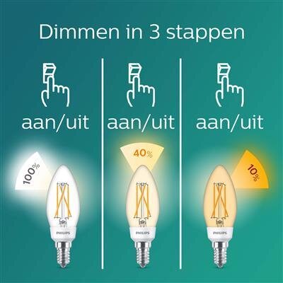 Philips LEDClassic SSW 40W B35 E14 WW CL ND 1pc Philips LEDClassic SSW 40W B35 E14 WW CL ND 1pc