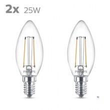 Philips LEDClassic 25W B35 E14 WW CL ND 2 Stück Philips LEDClassic 25W B35 E14 WW CL ND 2 Stück