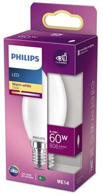 Philips LED-Klassiker 60W E14 WW B35 FR ND Philips LED-Klassiker 60W E14 WW B35 FR ND