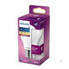 Philips LED classique 60W A60 E27 WW FR ND RF