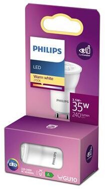Philips MR11 GU10 3.5W-35W WW 36D 2700K Philips MR11 GU10 3.5W-35W WW 36D 2700K