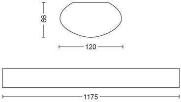 Philips LED Aqualine 50W 2700K loftslampe