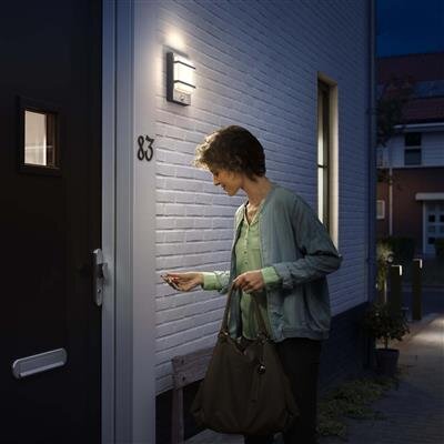 Philips Petronia IR Wandleuchte anthrazit 1x12 Philips Petronia IR Wandleuchte anthrazit 1x12