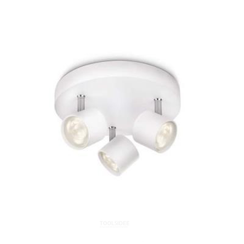 Philips STAR plate spiral white 3x4.5W SELV