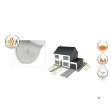 Philips Dusk Wandleuchte grau 1x1W SELV