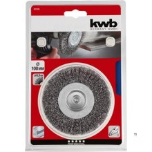 KWB Skivebørste HSS-ståldråd, dobbelt tykkelse, grov, 100 mm.
