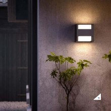 Philips Arbor wall lantern anthracite 2x4.5W