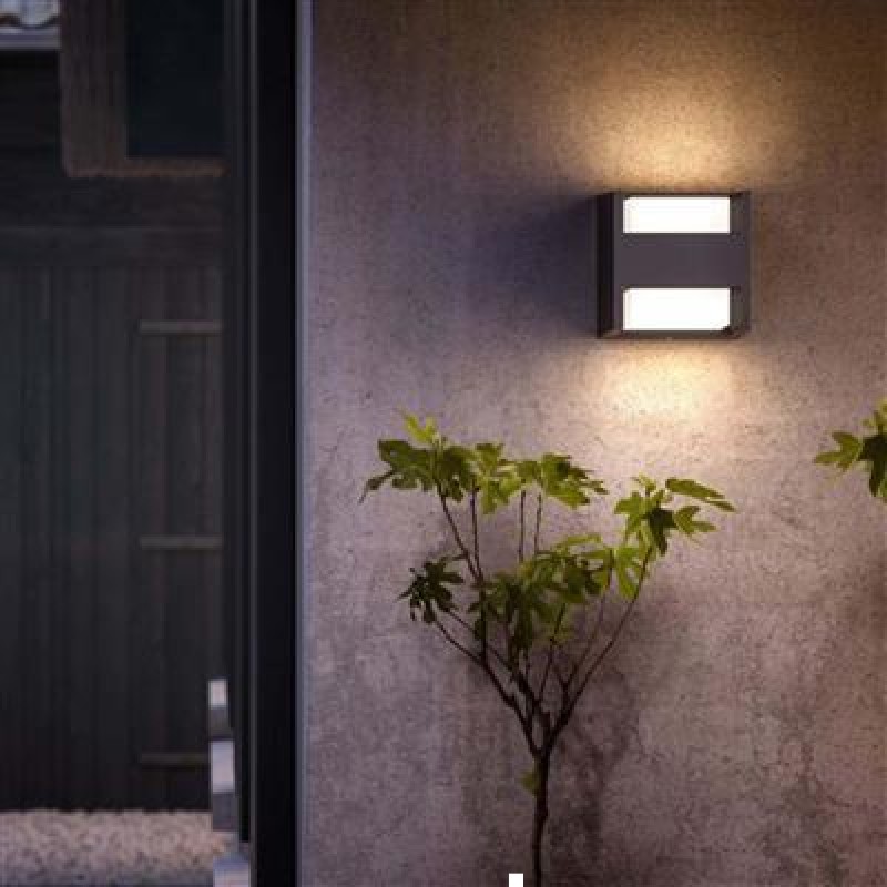 Philips Arbor wall lantern anthracite 2x4.5W