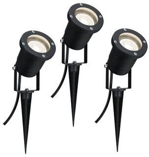 Paulmann Gartenstrahler IP44 GU10 3x3,5W 230V schwarz