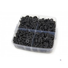 HBM 620 delar universella klädselklämmor och skruvnitar inklusive klädselklämmor