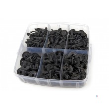 HBM 620 delar universella klädselklämmor och skruvnitar inklusive klädselklämmor