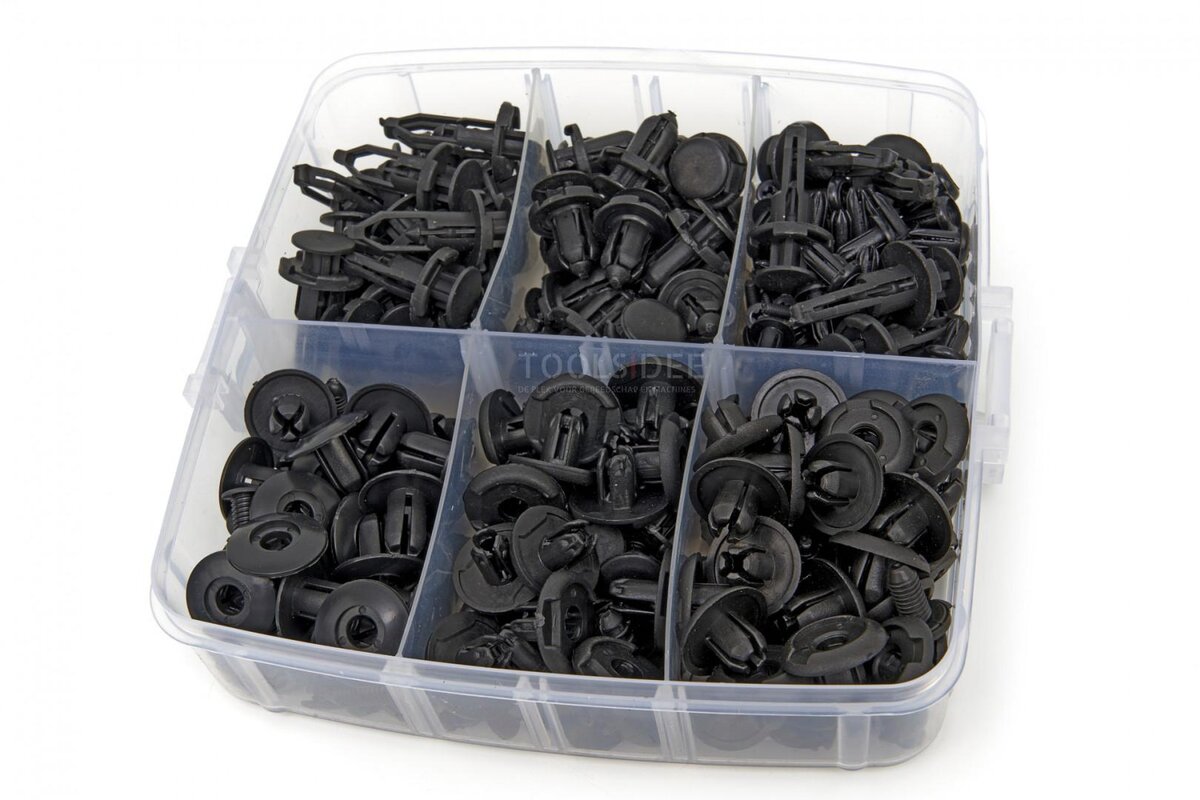 HBM 620 delar universella klädselklämmor och skruvnitar inklusive klädselklämmor