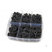 HBM 620 delar universella klädselklämmor och skruvnitar inklusive klädselklämmor