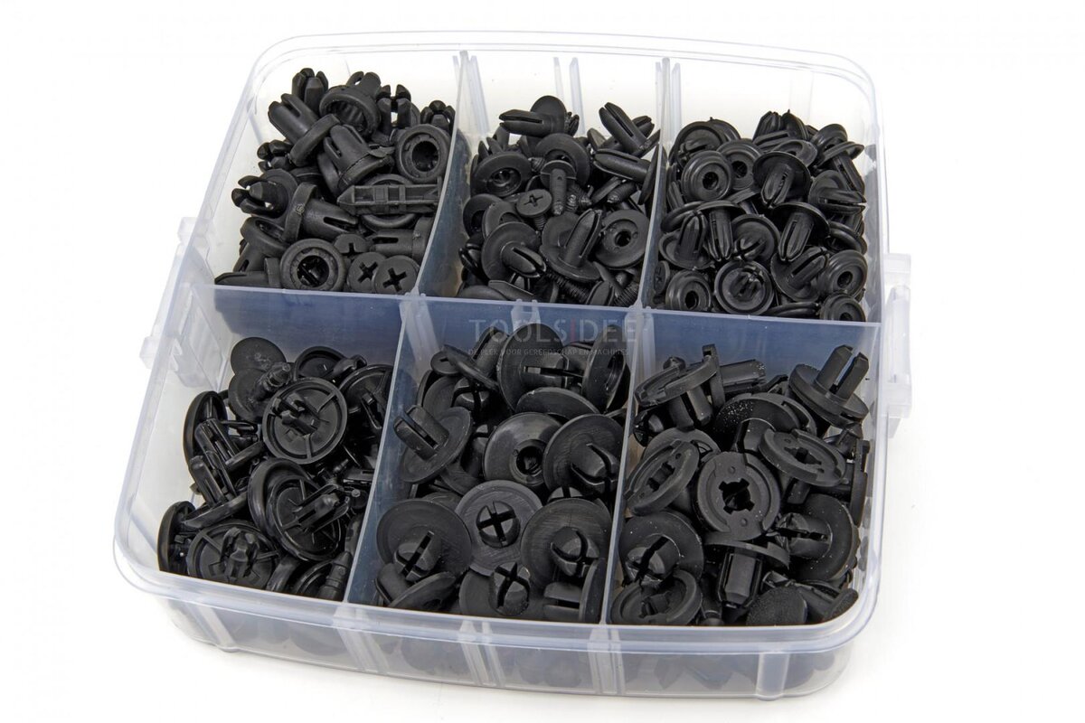 HBM 620 delar universella klädselklämmor och skruvnitar inklusive klädselklämmor