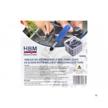 HBM 620 delar universella klädselklämmor och skruvnitar inklusive klädselklämmor