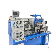 HBM 360 x 1000 industriell metalldreiebenk komplett med stor åpning med 3-akset LCD digitalt avlesningssystem - 400 volt