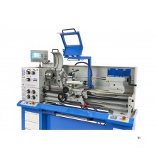 HBM 360 x 1000 industriell metalldreiebenk komplett med stor åpning med 3-akset LCD digitalt avlesningssystem - 400 volt