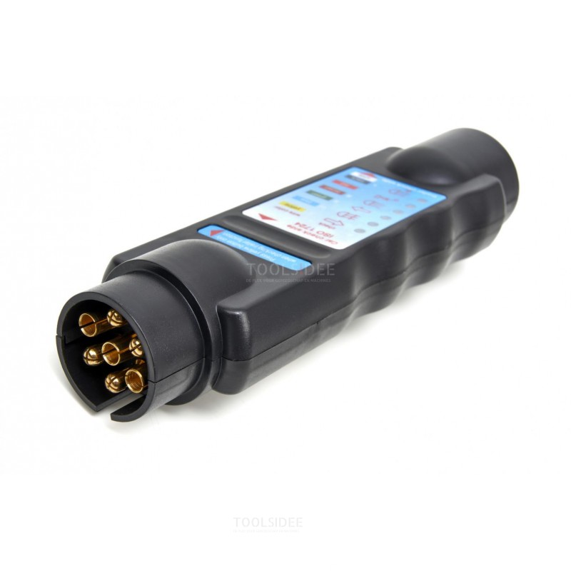  HBM Trailer Plug Tester 2 adapterilla 7 ja 13 napainen 12 volttia