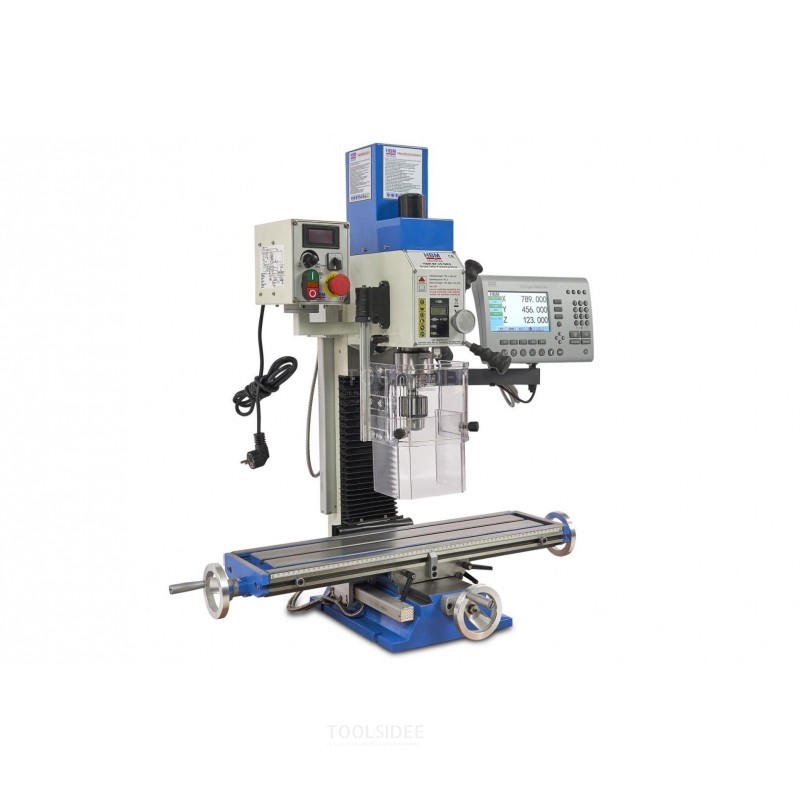 HBM BF 25 Milling Machine Large Table With 3 Axis LCD Digital Readout System