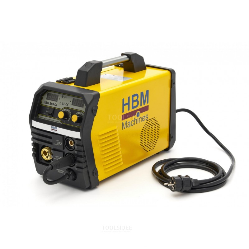 Inverter HBM 200 CI MIG con Display Digitale e Tecnologia IGBT