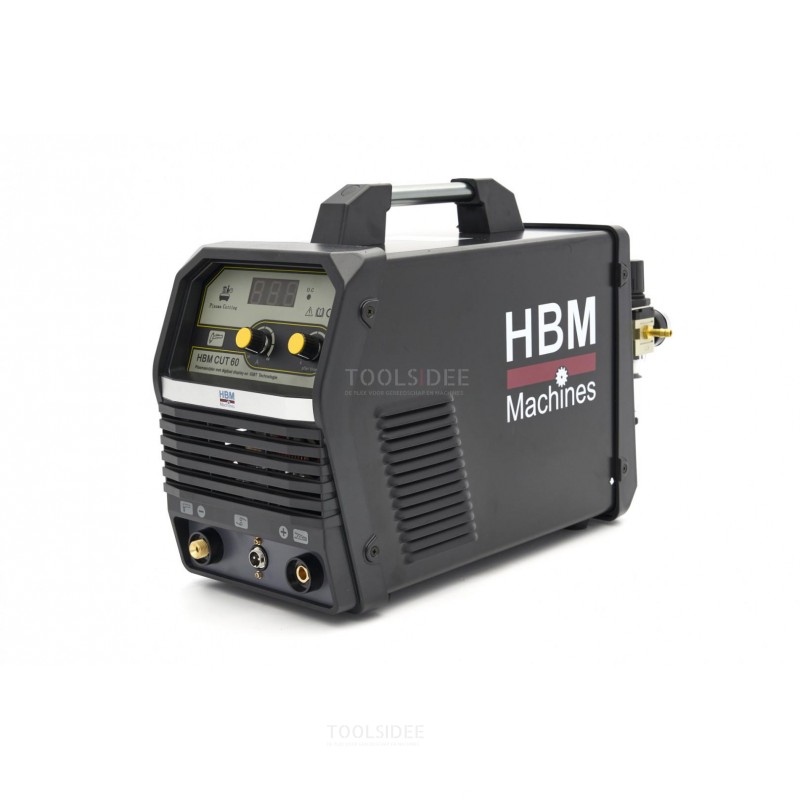 Cortadora de plasma HBM CUT 60 con pantalla digital y tecnología IGBT - 230 voltios - Negro