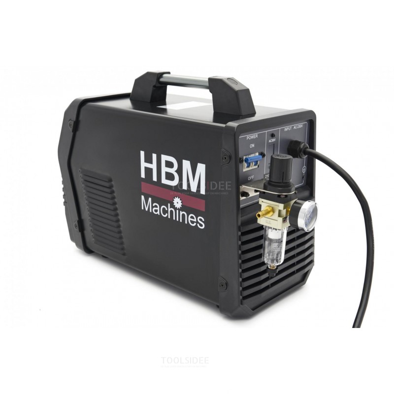 HBM CUT 60 plasmakutter med digital skjerm og IGBT-teknologi - 230 volt - svart