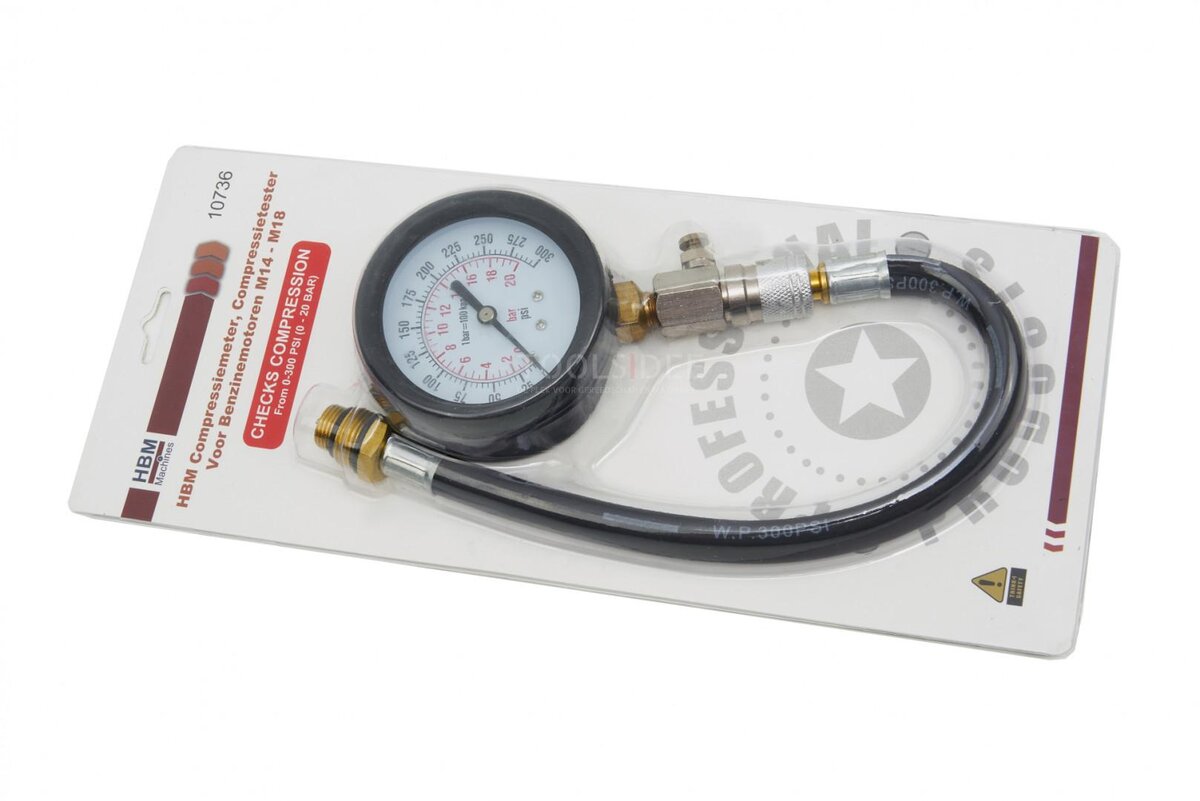 HBM kompresjonsmåler, kompresjonstester for bensinmotorer M14 - M18