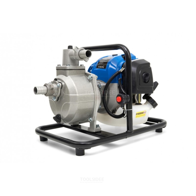 Pompa acqua professionale HBM 25,4 mm. (1-3/4) Con motore a benzina a 2 tempi da 52 cc