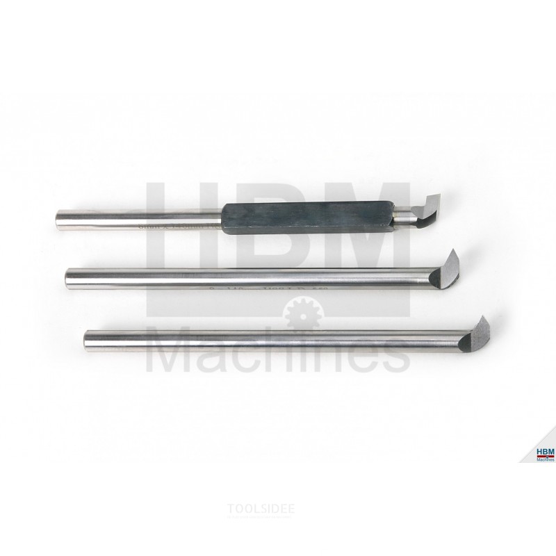 HBM 4-part hss internal turning tool set with clamping sleeve