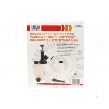 HBM Professional 4 liters vakuumbremseudluftningssæt inklusive 1 liters opsamlingsflaske