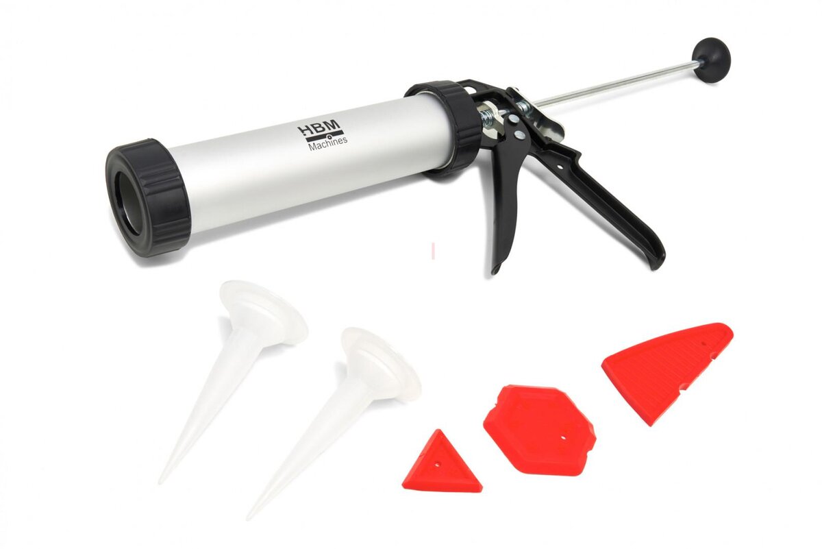 HBM 6 Piece Professional Aluminum Sealant Syringe Set