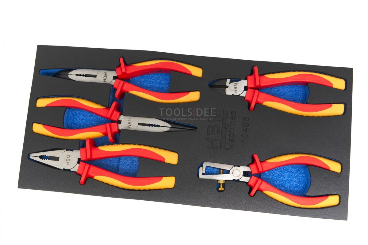 HBM 5-delers profesjonelle VDE-tangsett