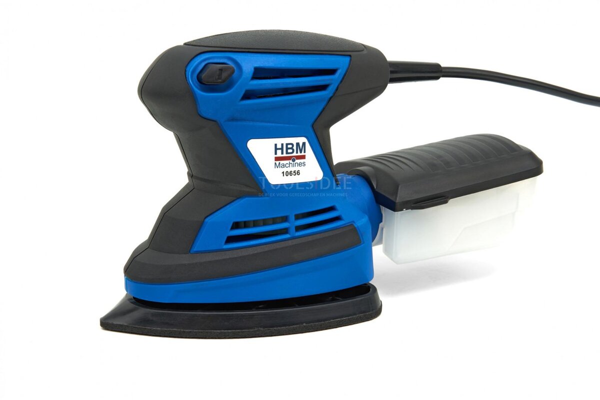 HBM 200 Watts. Multifunctional Palm Sander Including 12 Sanding Sheets