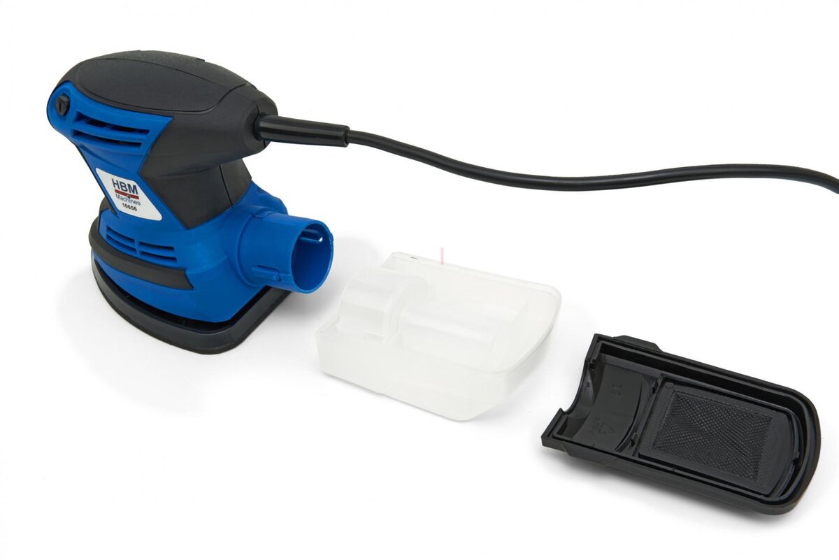 HBM 200 Watts. Multifunctional Palm Sander Including 12 Sanding Sheets