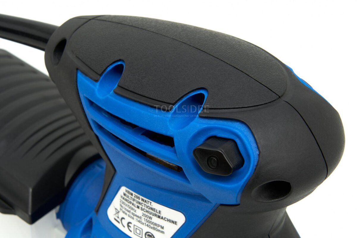 HBM 200 Watts. Multifunctional Palm Sander Including 12 Sanding Sheets