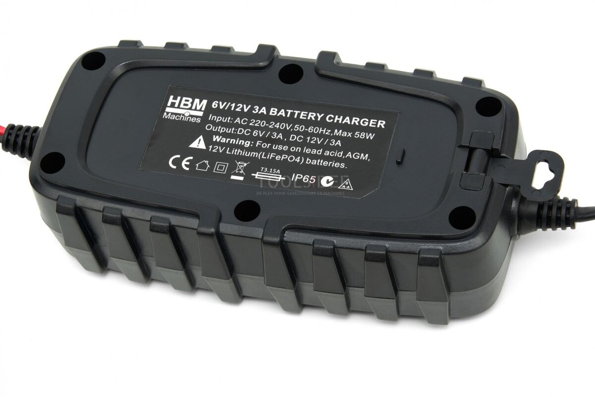 HBM professionelles Erhaltungsladegerät 6 / 12 Volt – 3 A von 2,6 bis 90 Ah