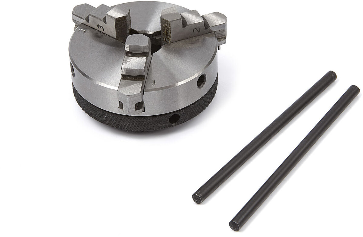 Hbm 65 mm. selvcentrerende 3 kæbe chuck med m14x1 skaft