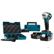 Makita DTW285RTJX 18V Li-Ion battery Impact wrench set (2x 5.0Ah battery) in Mbox - 280Nm - 1/2'' - Carbon brushless