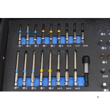 HBM Professional 20V 2.0AH Cordless Drill with 100 Piece Accessories Set