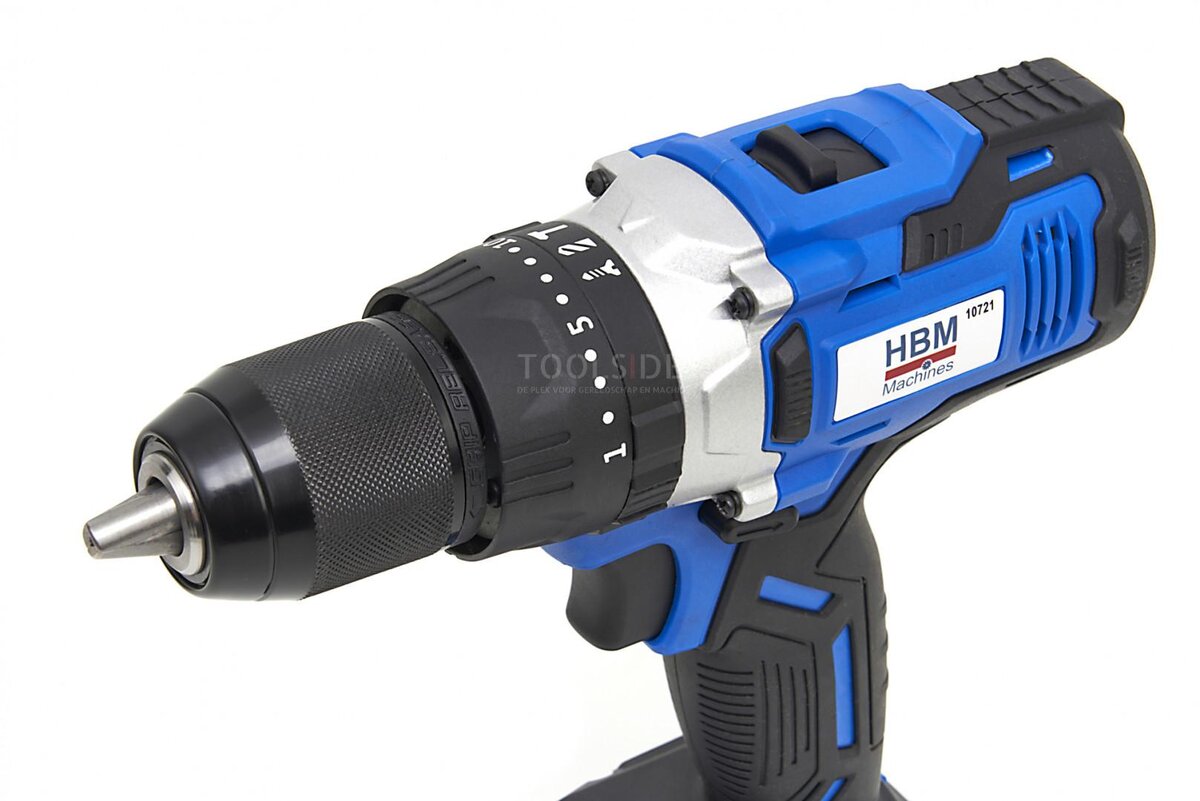 HBM Professional 20V 2.0AH Cordless Drill with 100 Piece Accessories Set