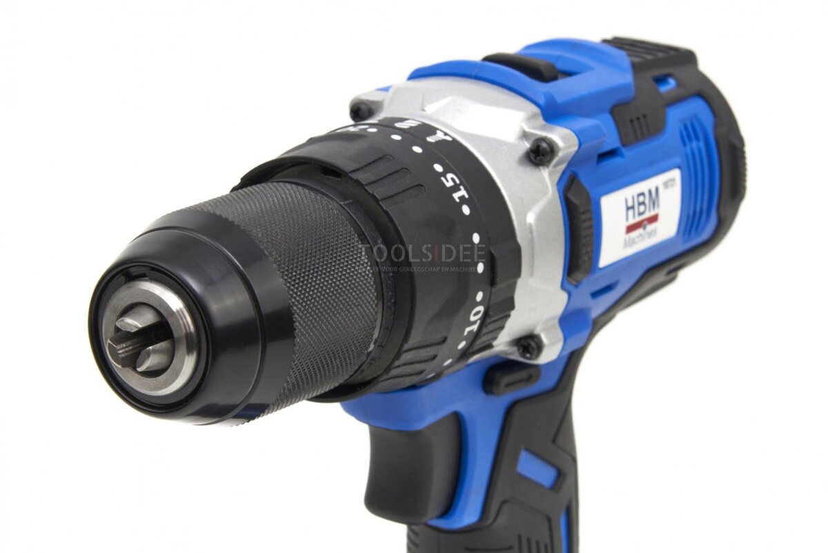 HBM Professional 20V 2.0AH Cordless Drill with 100 Piece Accessories Set